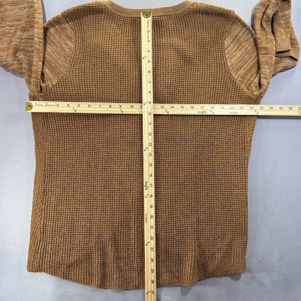 INC International Concepts Womens XXL Crossover Grommet Sweater Cognac Brown - Picture 10 of 10